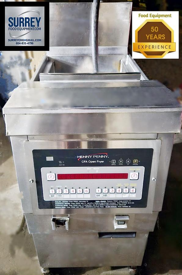 Used HENNY PENNY OFE-321 F -  ELECTRIC OPEN FRYER, 208V/60HZ/3PH
