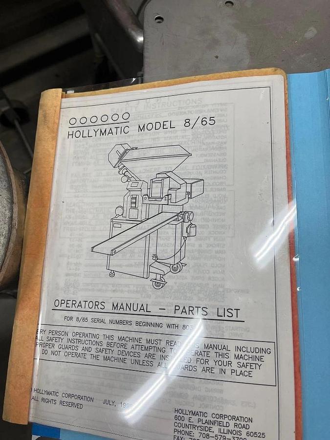 Used Hollymatic 865 patty machine