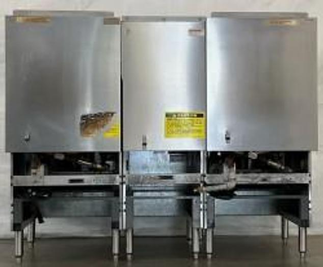 Refurbished Vulcan Double 65lb Natural Gas Fryer & Dump Station 1GR65