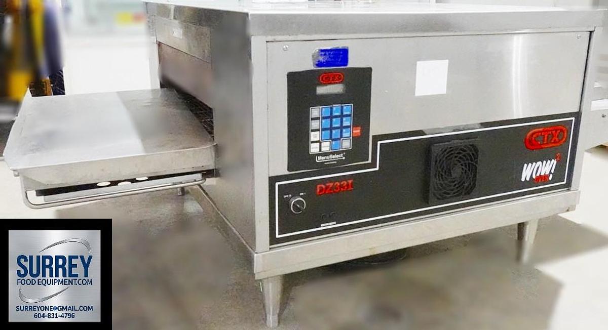 Used CTX DZ33I INFRARED RADIANT CONVEYOR PIZZA OVEN