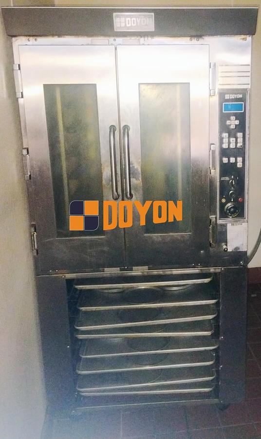 Used Doyon JA14 Double Commercial Oven with proofer -208v 3 phase