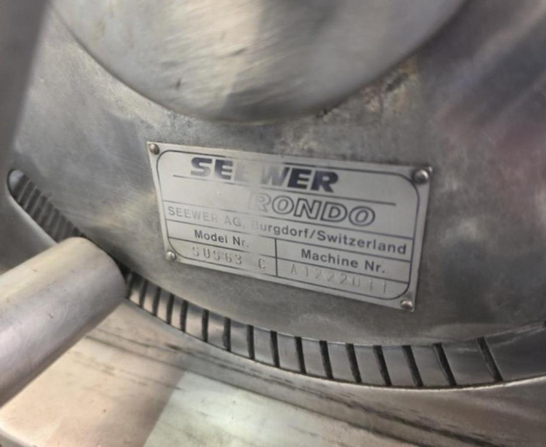 Used 89 in Seewer rondo sheeter with many different cutter heads