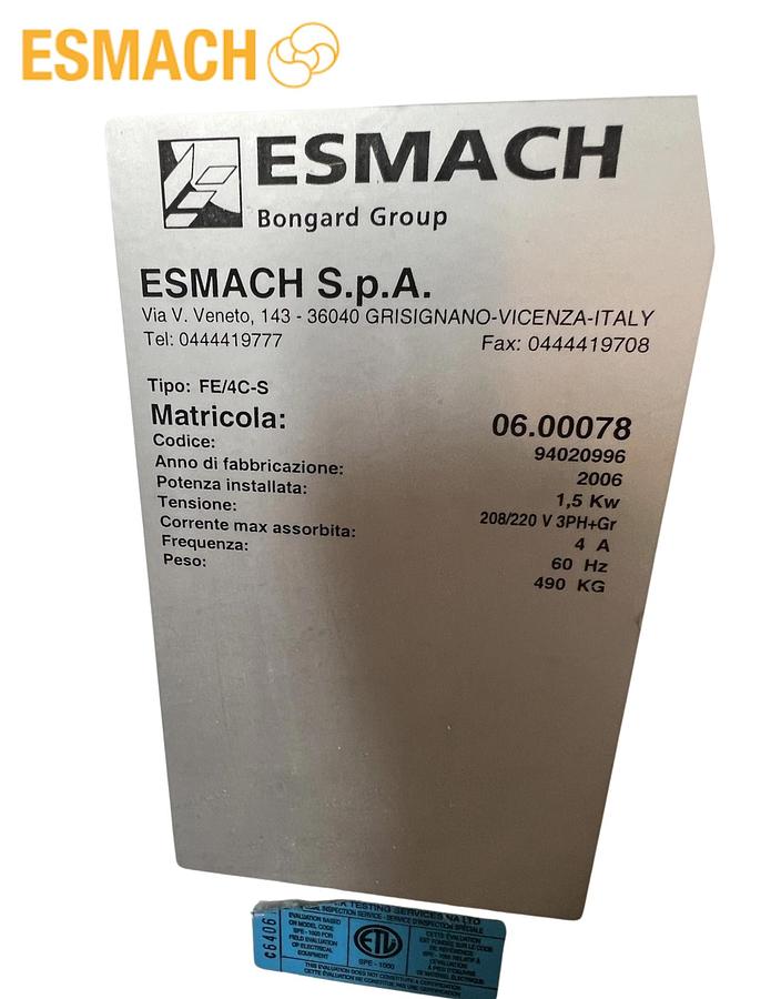 Used Esmach Filonatrice FE/4C-S Long Loaf Dough Molder