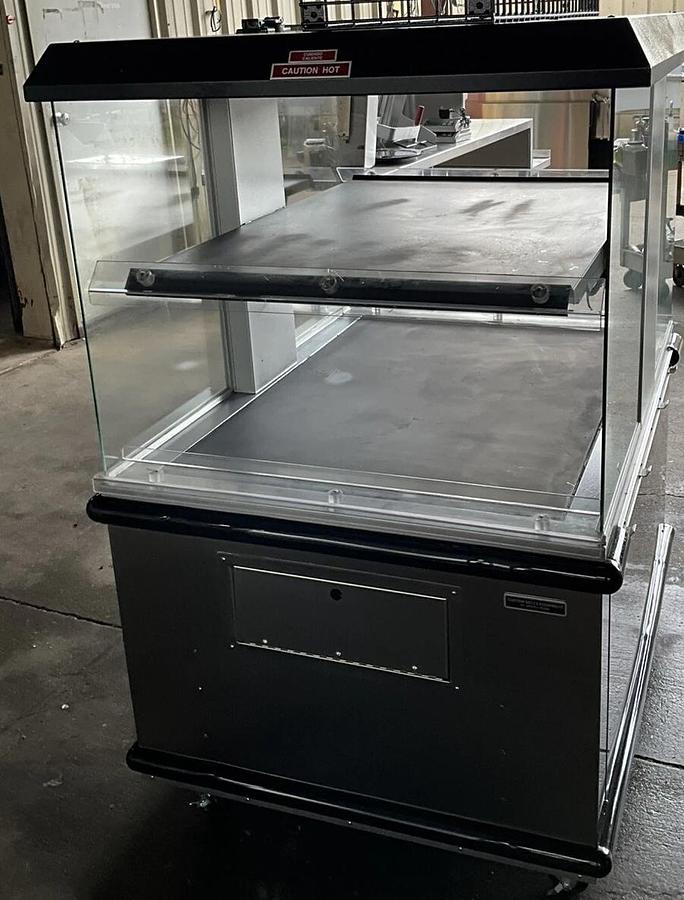 Used 2024 Custom Deli island Hot Food Merchandiser Self-Service Heated Warmer DILW4H
