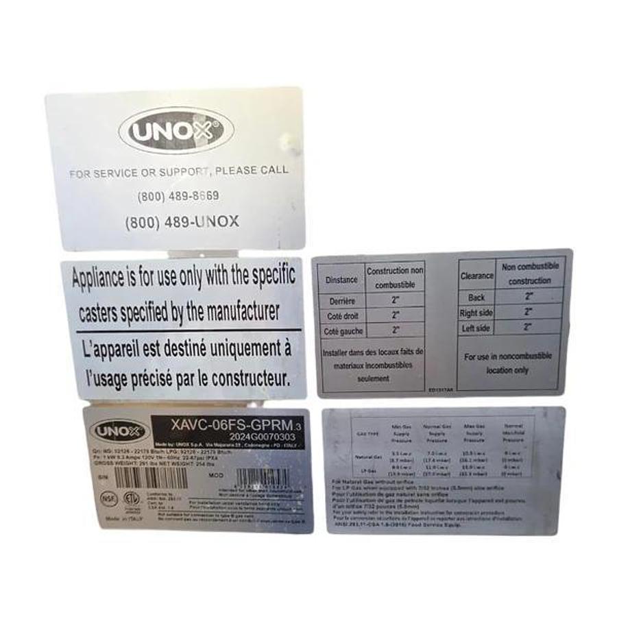 Used Unox XAVC-06FS-GPRM Double Stacked Combi Oven - Natural Gas
