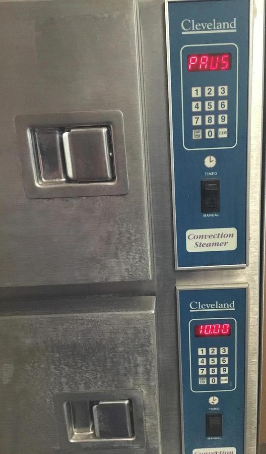 Used Cleveland Range 24CGM200 Commercial Gas Convection Steamer 2 Compartment