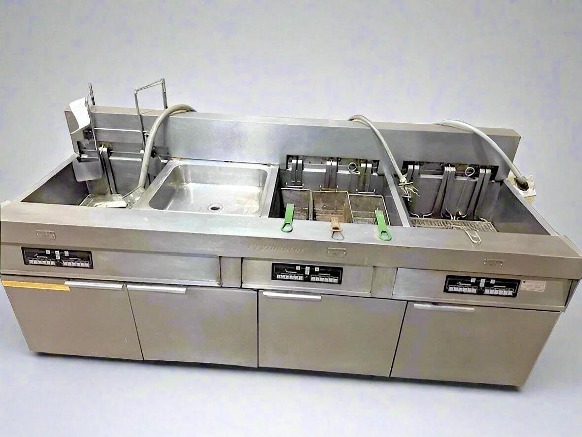 Used FRYMASTER FPC128/236" ELECTRIC 2 FRYING WELLS, DUMP STATION, PASTA COOKING WELL