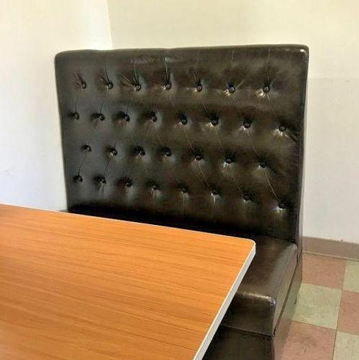 Booths Seating Black Button Style Commercial Restaurant Booth Seat