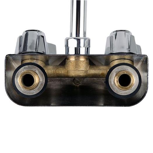 Handsink Faucet Wallmount with 4" Centers and 8" Gooseneck