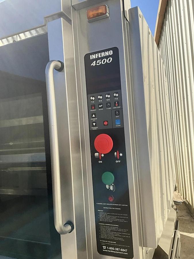 Used 2021 HARDT GAS DOUBLE OVEN CHICKEN ROTISSERIE INFERNO 4500 SELF CLEANING POLLO