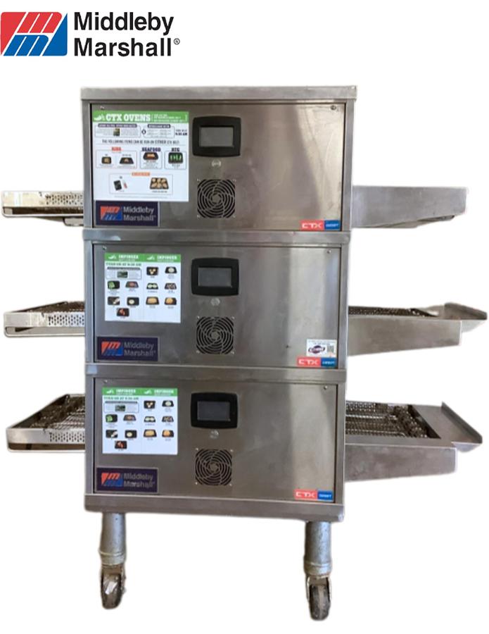 Used Middleby Marshall DZ33T Triple Stack Conveyor Pizza Oven (2023)