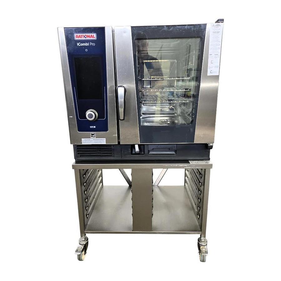 Used Rational iCombi Pro LM100BE.AXXXX Rational Combi Oven with Stand