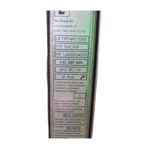 Used Lainox NAE102B 10 Pan Full Size Electric Combi Oven