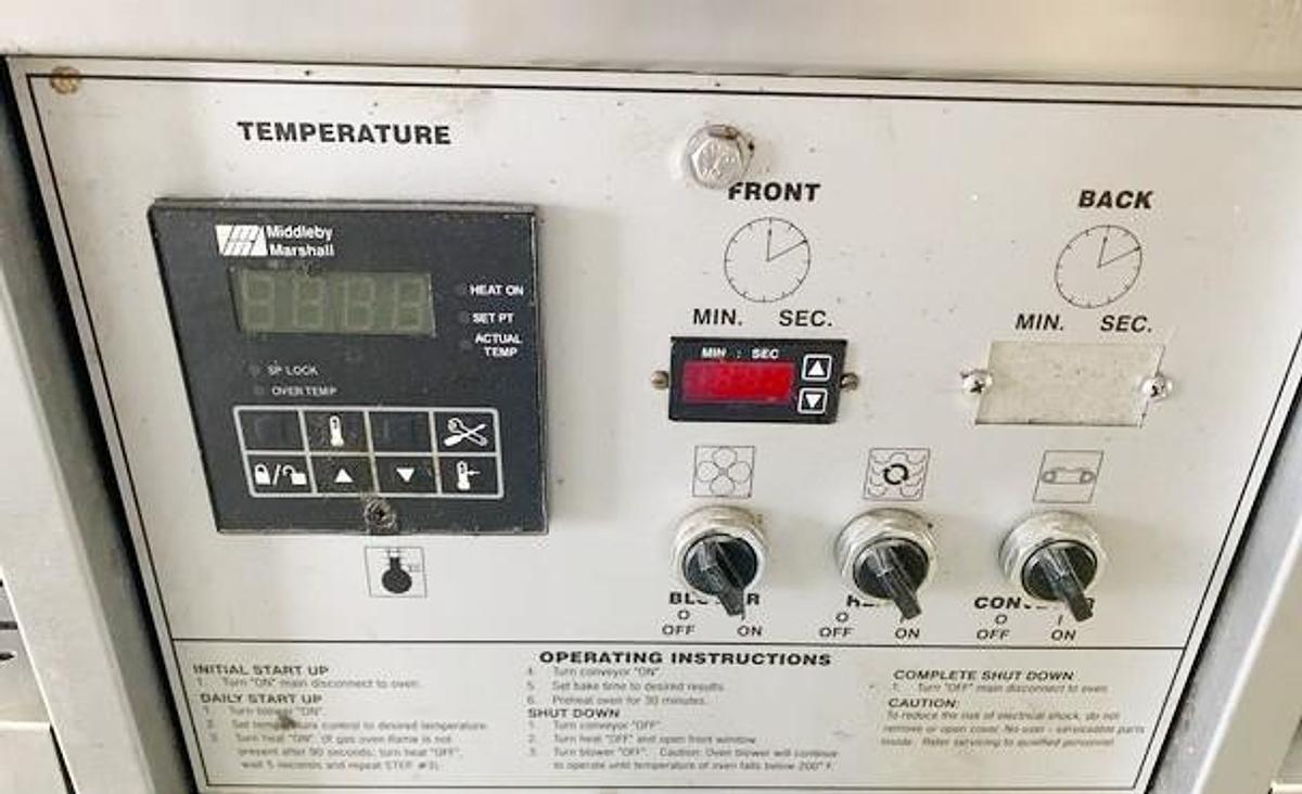 Refurbished Middleby Marshall PS570 Double Stack Pizza Ovens - natural gas