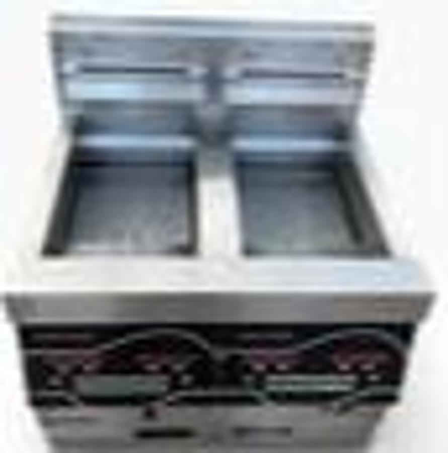 Used Henny Penny EEG-242 Evolution Elite Gas Open Fryer Natural Gas 2 Bay