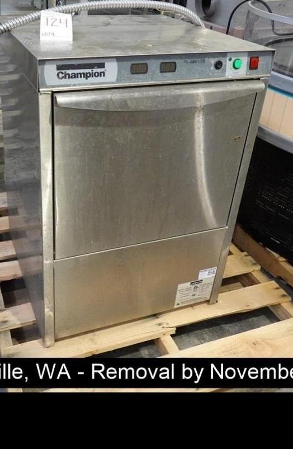 Used CHAMPION UH130B - HI TEMP DISHWASHER