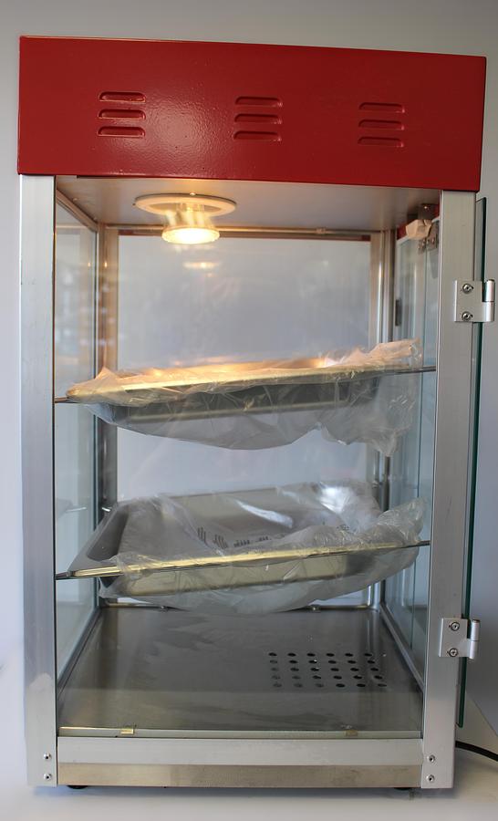 Hot food display case