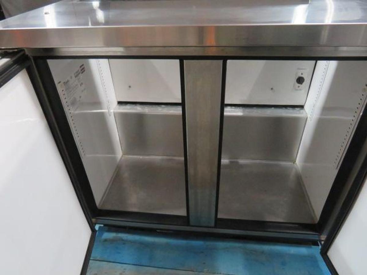 Used True Double Door 36" Refrigerated Sandwich Prep Table
