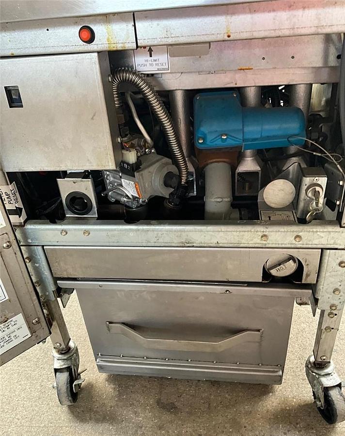 Used Frymaster gas fryer with filtration systems