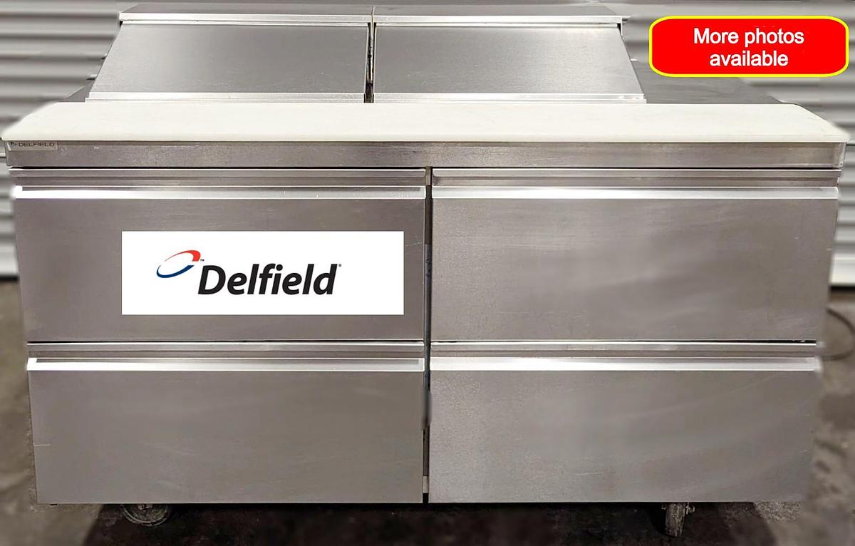 Used  Delfield D4460NP-12 60" Four Drawer Refrigerated Sandwich/Salad Prep Table