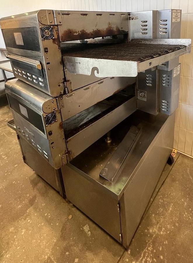 Used Refurbished Ovention Shuttle S2000 Ventless Conveyor Pizza Oven. 1 ph Stackable