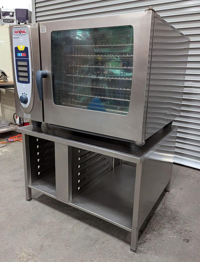 Used Rational SCC62 Selfcooking Center Electric Combi Oven W/UG2 Stand