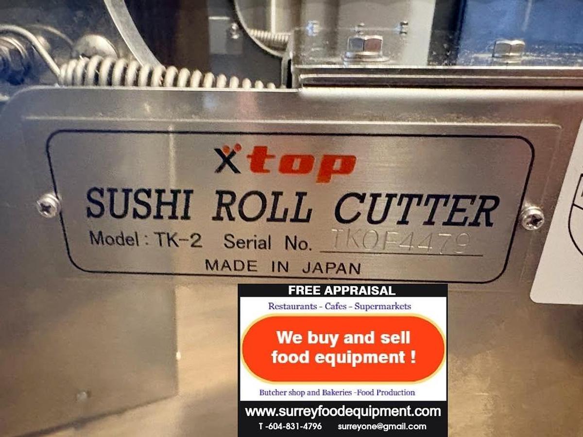 Used Commercial Japanese X-Top TK-2 Sushi Roll Cutters – Great Condition (8-Piece Cut) - 2 available - SEE VIDEO