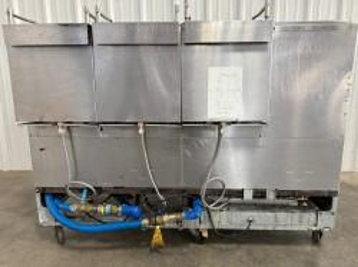 Refurbished Frymaster Gas 3 Bay Fryer W Filtration from School 50lb FMPH355SC