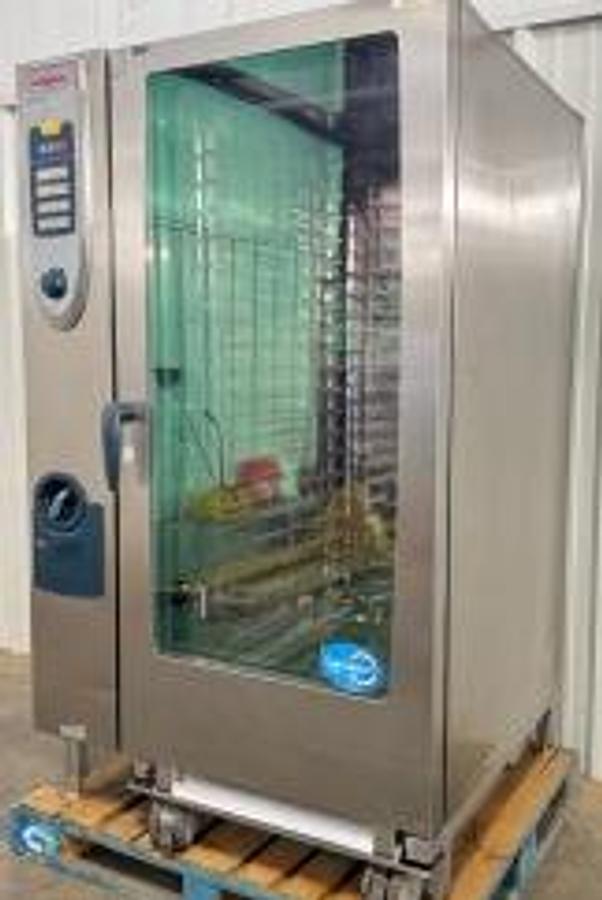 Used Rational Combi Oven Electric SCC202 With Roll In Rack