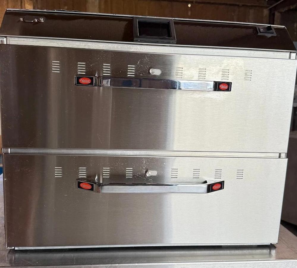 Used Hatco HDWTC-2 Freestanding Two Drawer Drawer Warmer with Touchscreen Chip Warmer