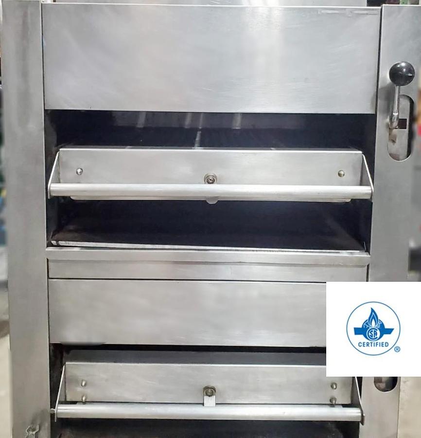 Used Garland M110XM Master Series Natural Gas Infrared Double Deck Stainless Broiler