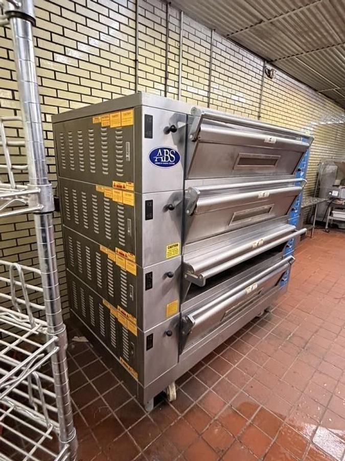 Used AMERICAN BAKING SYSTEMS 4 DECK BREAD OVEN - LIKE NEW 
