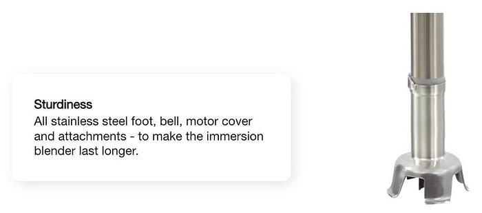 Robot Coupe - Compact 10" Immersion Blender With Whisk Attachment 16 Qt - CMP250COMBI