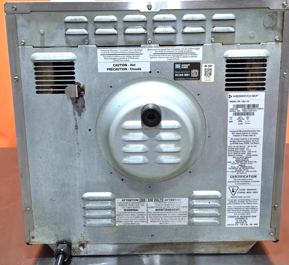Used 2019 MERRYCHEF Eikon E4s High Speed Ventless Convection Microwave Oven