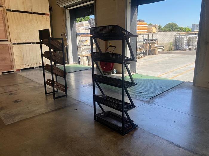 Supermarket vegetable fruit Side display stand