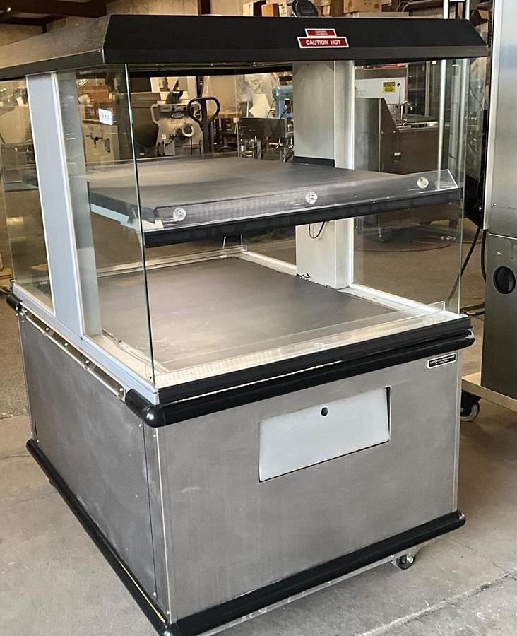 Used Custom deli 2 tier food warmer heated cabinet