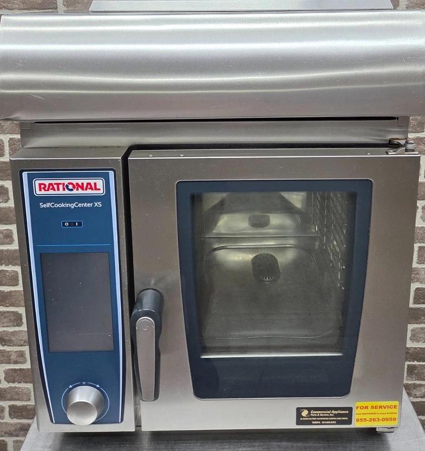 Used RATIONAL iCombi Pro XS Half Size Electric Oven w/ Vent Hood SCC SX 6 2/3 E