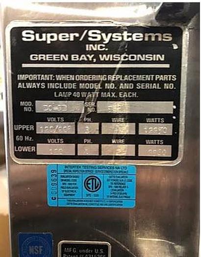 Used Super Systems - 6 pan convection oven with 16 pan proofer  - refurbishedc
