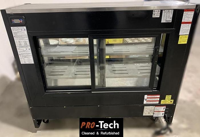 Used 50" Wide curved glass refrigerated show case