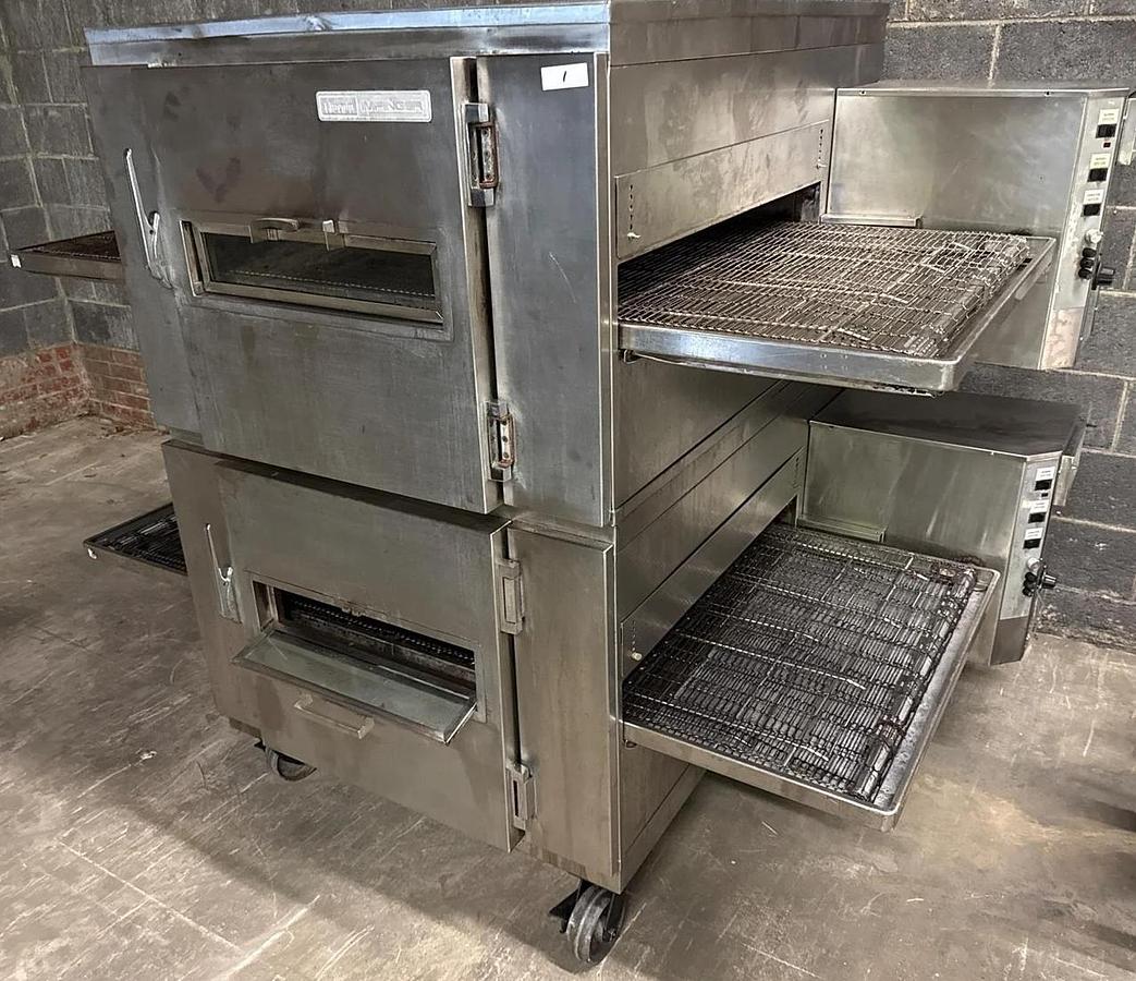 Used Lincoln Impinger 1450 Gas Dbl Stack Ovens