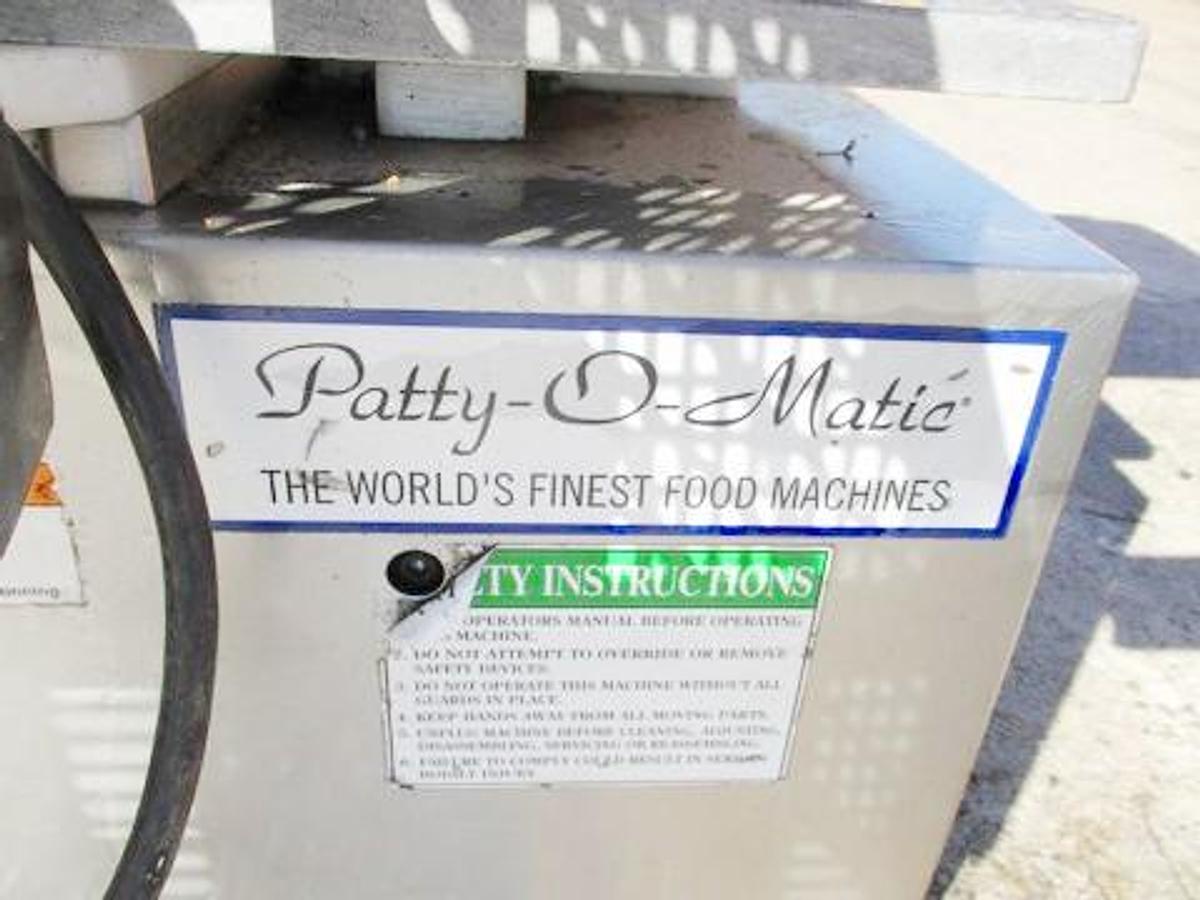 Used Patty-o-matic patty forming machine