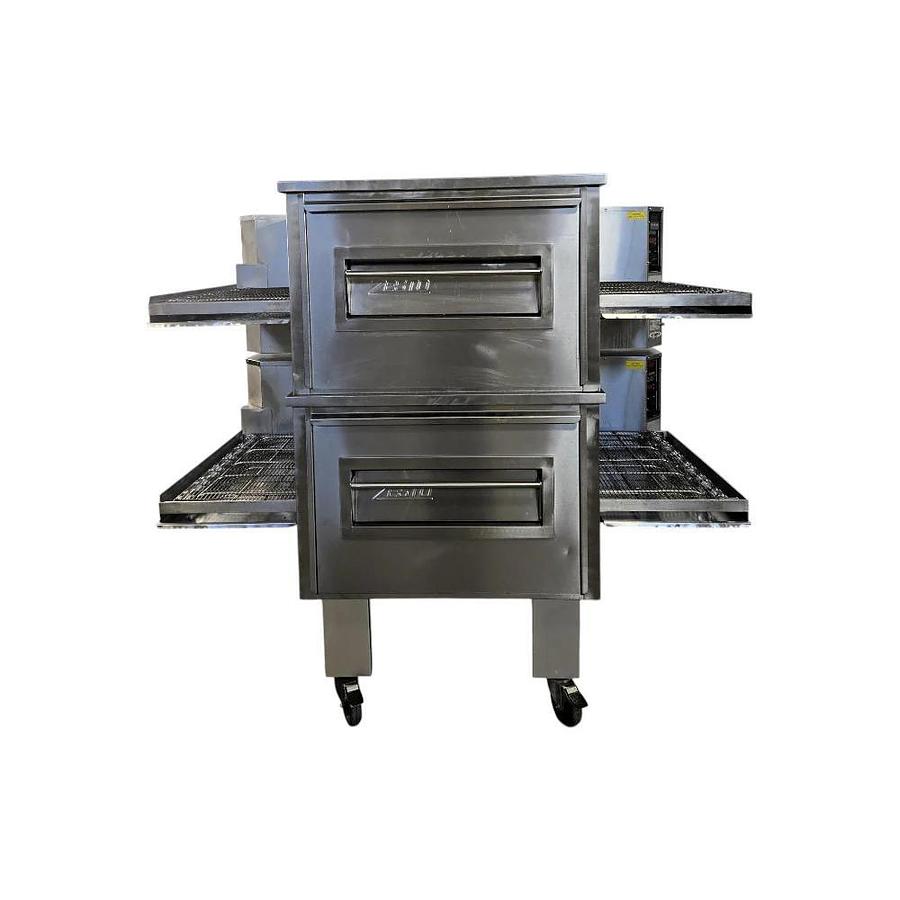 Used Zesto CG3632 Double Stacked Conveyor Pizza Oven - Nat Gas -WARRANTY