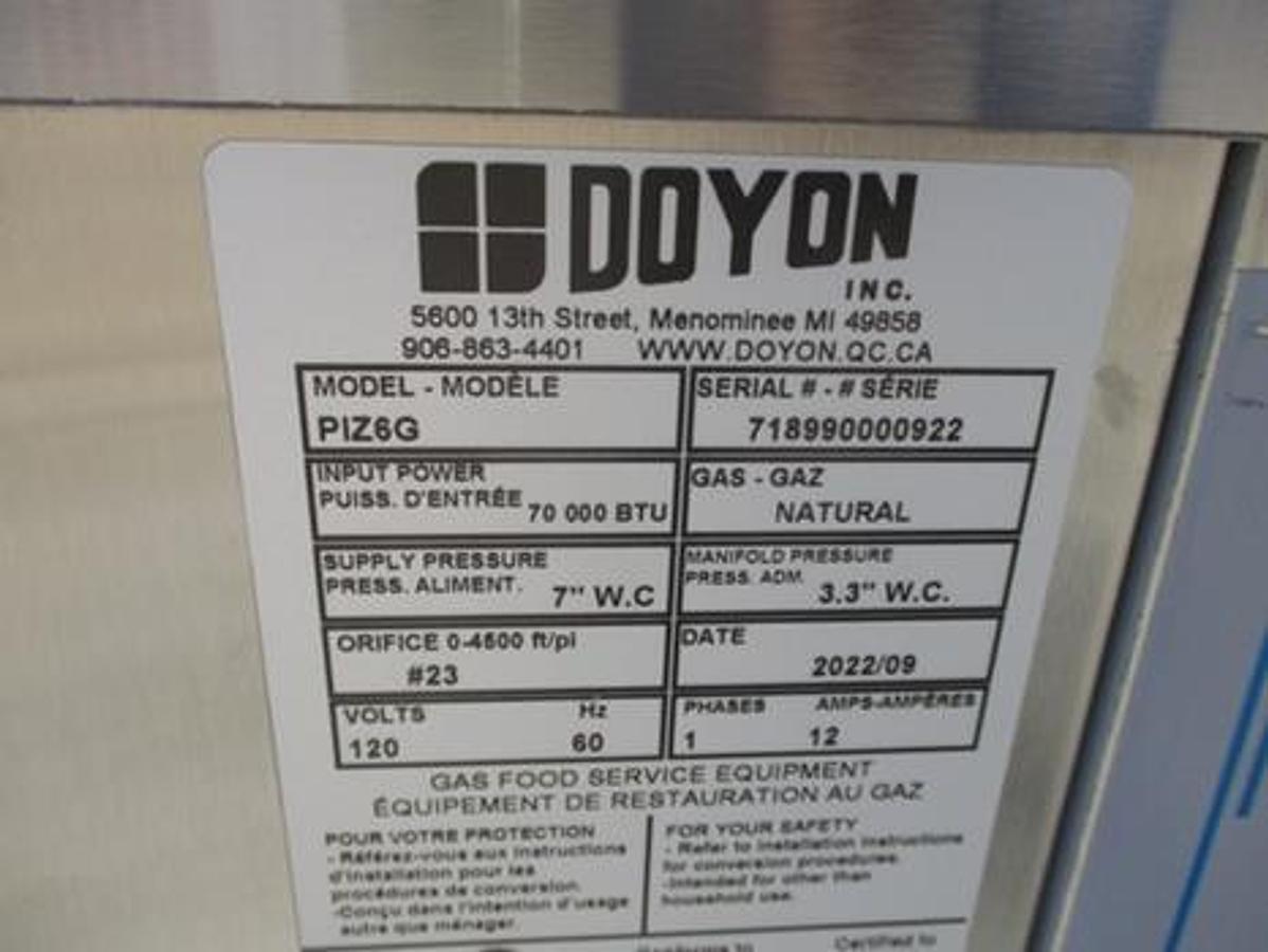 BRAND NEW DOYON PIZZA OVEN - cancelled sale- you win big time