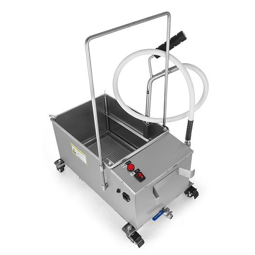 40L Oil Filter Oil Filtration System Cart Filtering Machine 80LBS Fryer Filter