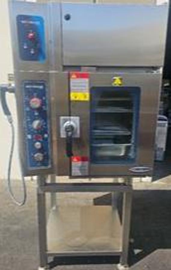 Used Alto-Shaam 6.10 ESINVH S Ventless Electric combi oven 208-240v stand Full Size