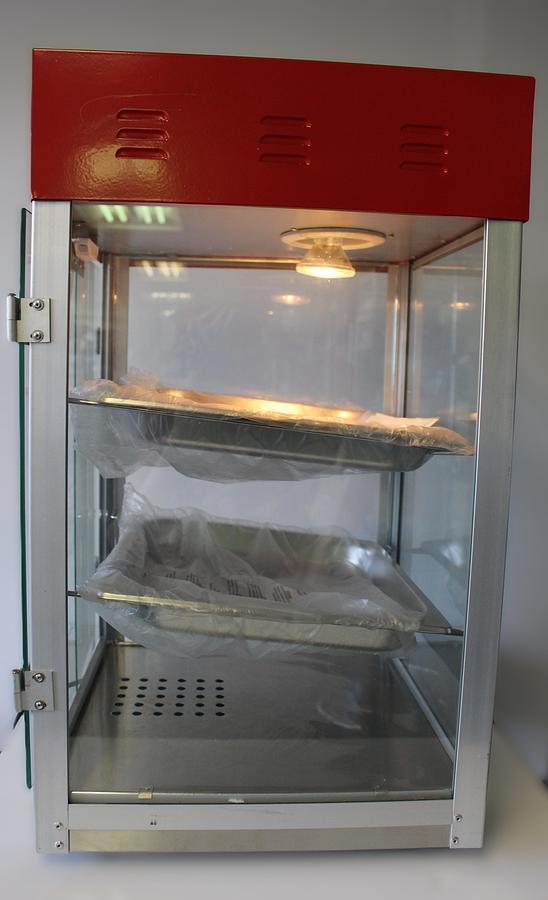 Hot food display case