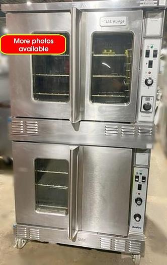 Refurbished Garland double stacked gas convection ovens