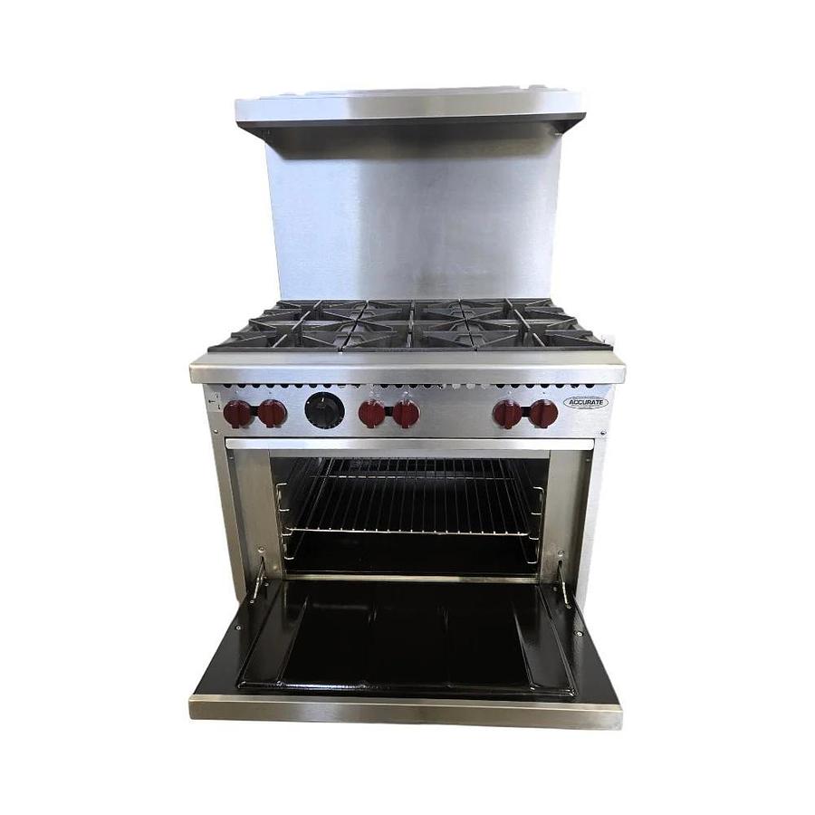 Used Vulcan SX36 6 Open Burner Range - Natural Gas
