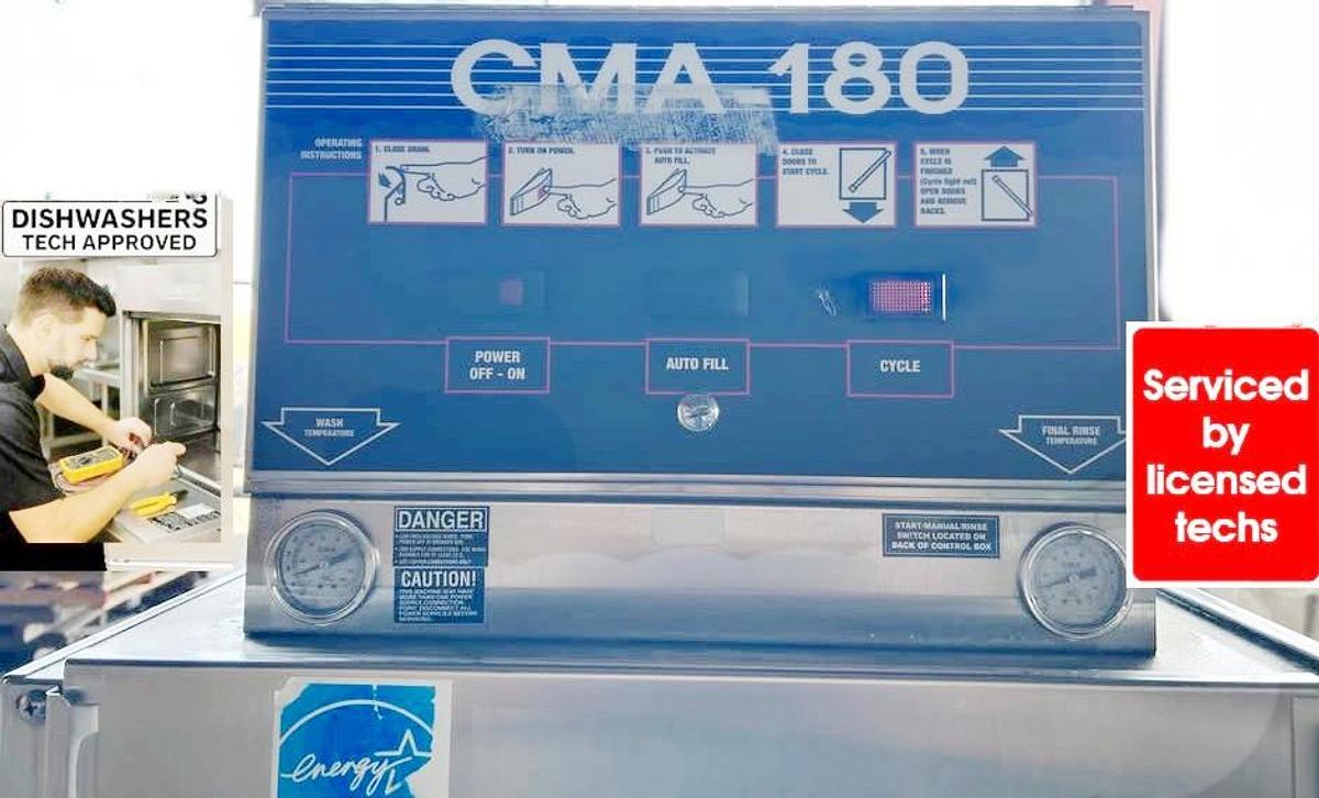 Used CMA180 PASS THRU HIGH TEMP DISHWASHER