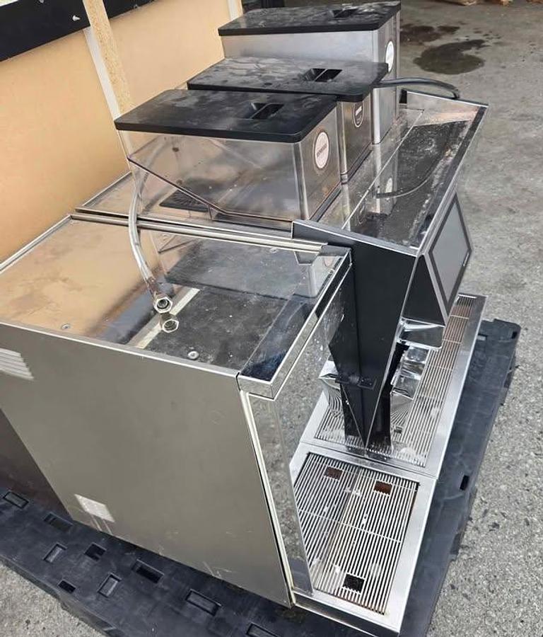 Used Black and White Thermoplan Cappuccino Machine with Cream Cooler - open to offers - 3 available